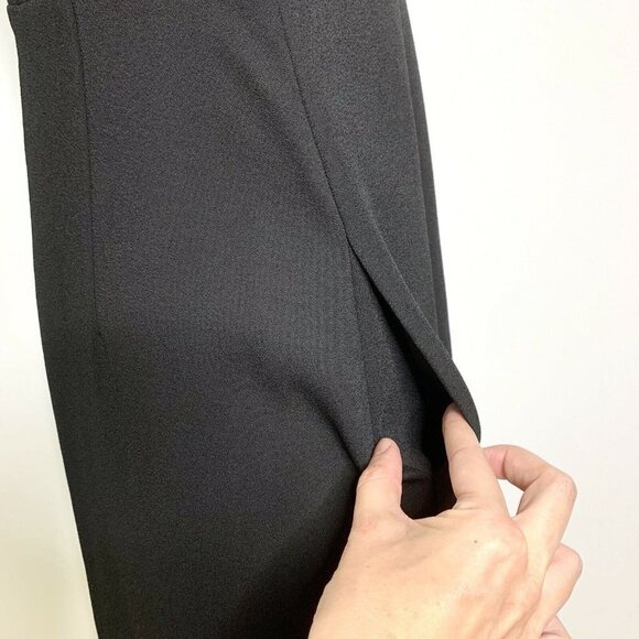 Carven Dress Women 38 US 6 Black Mid Cutout Cold S - Picture 5 of 9